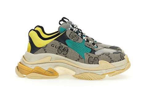 balenciaga x gucci triple s|gucci triple s sneakers.